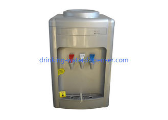 Desktop Hot Warm Cold Water Dispenser With 3 Taps Silver Painting Color