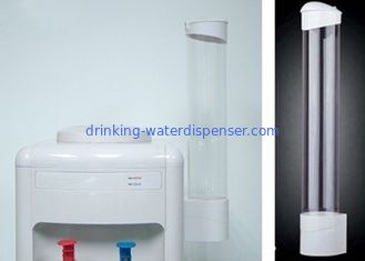 Screw Mounted Paper Cup Dispenser , Plastic Cup Holder For Water Dispenser