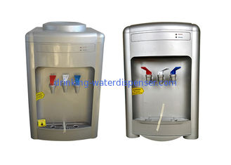 Silver Color Drinking Water Dispenser , Compressor Cooling Water Dispenser