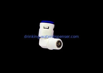 Quick Connect Water Dispenser Fittings Check Valve With Tube OD 1/4'' Outer Thread 1/8''