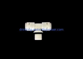 TEE Connector Quick Fit Water Fittings With Thread 1/4'' Tube OD 1/4''