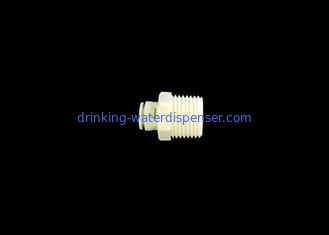 White Color Quick Connect Water Fittings , PP Straight Thread Connector