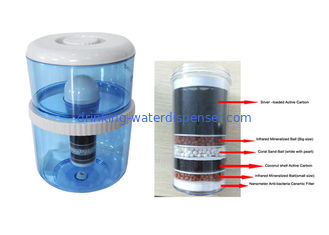6 Stage Filtration Mineral Pot Water Filter , Mineral Water Purifier For Home