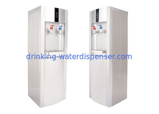 Free standing 16L/E bottled hot and cold drinking water dispenser with complete silver painting